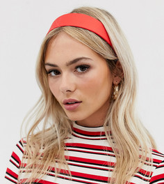 Эксклюзивная красная повязка на голову из атласной ткани My Accessories London - Красный