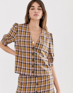 Рубашка в клетку на пуговицах Gestuz Acie - Мульти