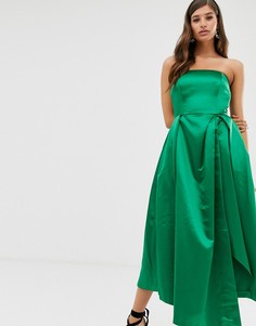 Платье с открытыми плечами Closet - Зеленый