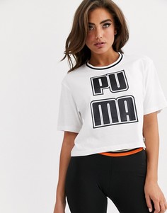 Белый кроп-топ Puma rebel reload - Белый
