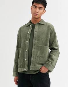 Зеленая вельветовая куртка Weekday Shore