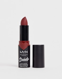 Матовая губная помада NYX Professional Makeup Suede (Cherry Skies