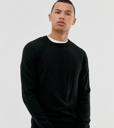 Черный джемпер с круглым вырезом ASOS DESIGN Тall - Черный