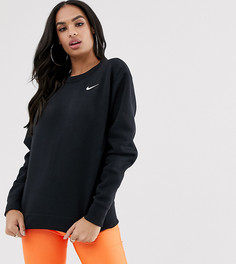 Черный oversize-свитшот с логотипом Nike - Черный