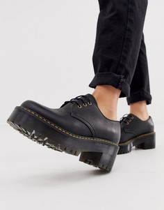 Черные ботинки на массивной подошве со шнуровкой Dr Martens Shriver