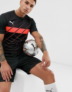 Черная футболка с принтом Puma Football play - Черный