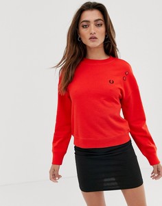 Свитшот с сердцем Fred Perry x Amy Winehouse foundation - Красный