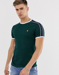 Зеленая зауженная футболка Lyle & Scott - Зеленый