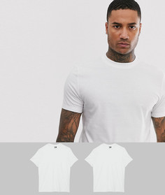 Набор из 2 футболок из органического хлопка с круглым вырезом ASOS DESIGN Скидка