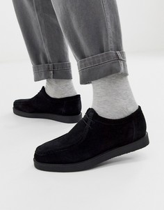Черные туфли на шнуровке Topman - Черный