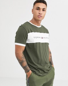 Футболка для дома с логотипом на груди Tommy Hilfiger - Зеленый