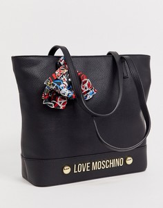 Сумка с шарфом Love Moschino - Черный