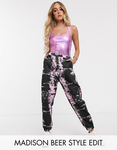 Свободные джоггеры с принтом тай-дай ASOS DESIGN - Мульти