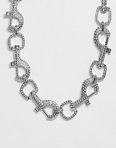 Серебристое ожерелье ASOS DESIGN - Серебряный