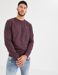 Бордовый свитшот с логотипом Lyle & Scott - Красный