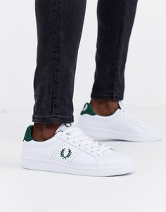 Белые кожаные кроссовки Fred Perry B721