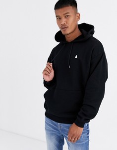 Черный oversize-худи с треугольником ASOS DESIGN - Черный