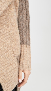 Yigal Azrouel Two Tone Patch Work Cardigan