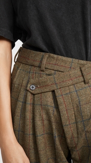 R13 Triple Pleat Crossover Trousers