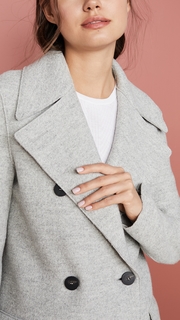 Harris Wharf London Double Breasted Military Coat