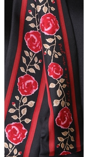 Kate Spade New York Blurry Rose Long Skinny Scarf