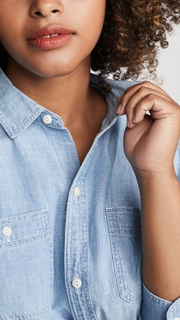 Madewell Chambray Classic Ex BF Button Down Shirt