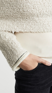 3.1 Phillip Lim Off Shoulder Boucle Pullover