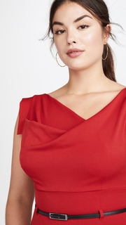 Black Halo Jackie O Belted Dress