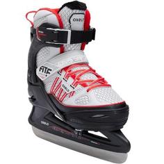 Коньки Ледовые Раздвижные Детские Для Мальчиков Fit500 Красный/серый Oxelo