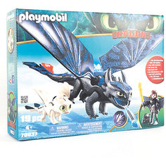 Игровой набор Playmobil Dragons "Иккинг и Беззубик" (с подсветкой)