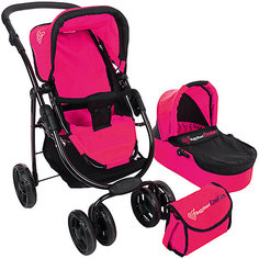 Коляска-трансформер для кукол Buggy Boom Amidea, ярко-розовая