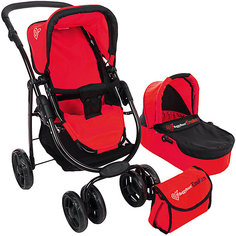 Коляска-трансформер для кукол Buggy Boom Amidea, ярко-красная