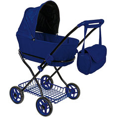 Коляска для кукол Buggy Boom Mixy, темно-синяя