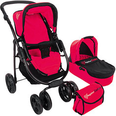 Коляска-трансформер для кукол Buggy Boom Amidea, малиновая