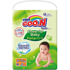 Подгузники-трусики Goon Cheerful Baby M 6-11 кг. 54штуки