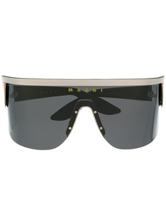 Marni Eyewear солнцезащитные очки-авиаторы с затемненными линзами