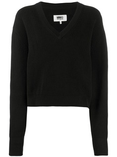 Mm6 Maison Margiela джемпер в рубчик