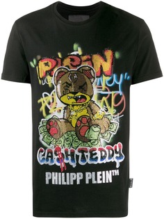 Philipp Plein футболка с декором Teddy Bear