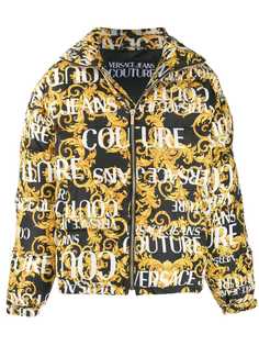 Versace Jeans Couture пуховик на молнии с логотипом