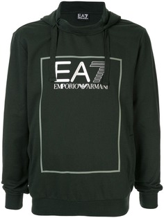 Ea7 Emporio Armani толстовка с капюшоном и логотипом