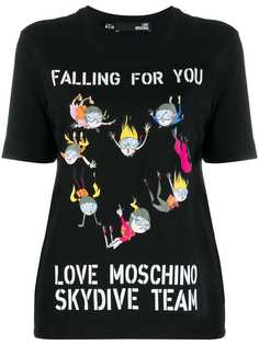 Love Moschino футболка с принтом