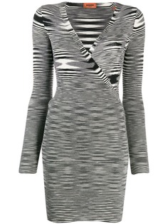 Missoni платье с длинными рукавами в полоску