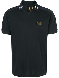 Ea7 Emporio Armani рубашка-поло с логотипом