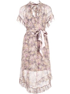 Zimmermann платье с цветочным принтом