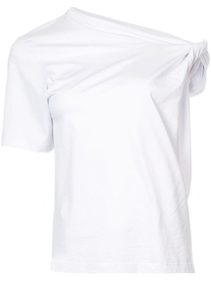 Dion Lee футболка с асимметричной линией плеч
