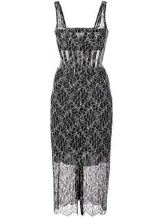 Dion Lee panelled lace dress