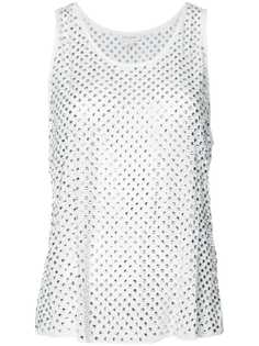 Marc Jacobs декорированная блузка с кристаллами без рукавов