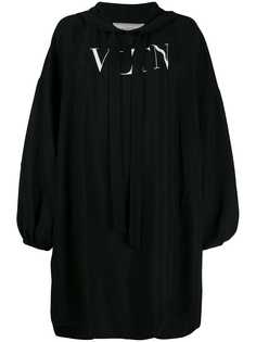 Valentino платье оверсайз с принтом VLTN
