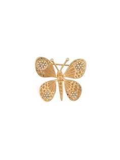 Christian Dior Pre-Owned брошь в виде бабочки 1970-х годов