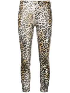 Lagence джинсы с завышенной талией и леопардовым принтом